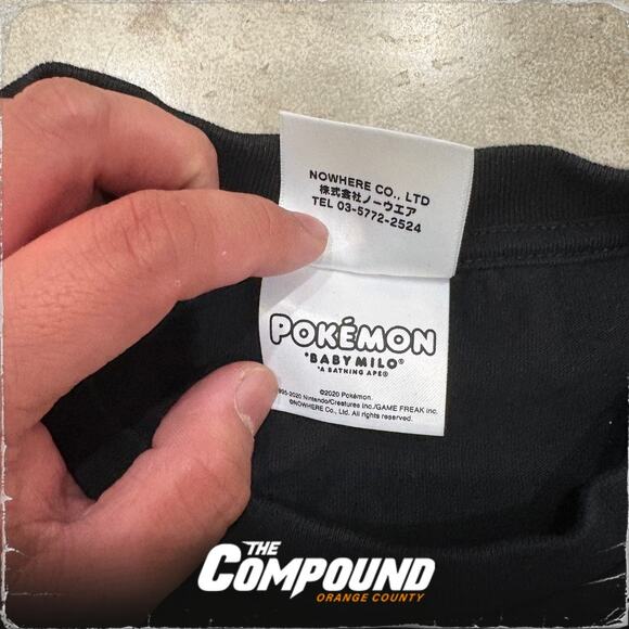 BAPE - SS21 Baby Milo x Pokemon Ape Head #11 Tee - Medium - Black - Used - Picture 4 of 9